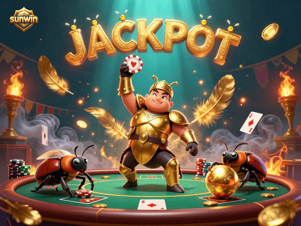Engage in dynamic poker action with sunwin's beetle champions elevating gaming excitement.