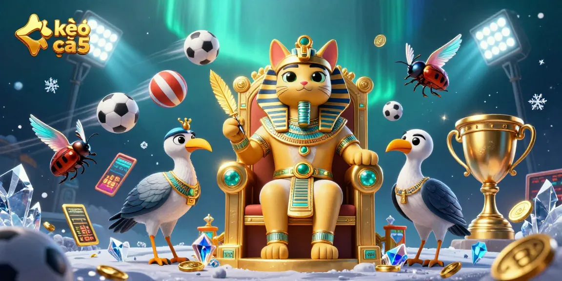 Experience kèo nhà cái 5 with a dynamic illustration showcasing sports betting action and engaging elements.