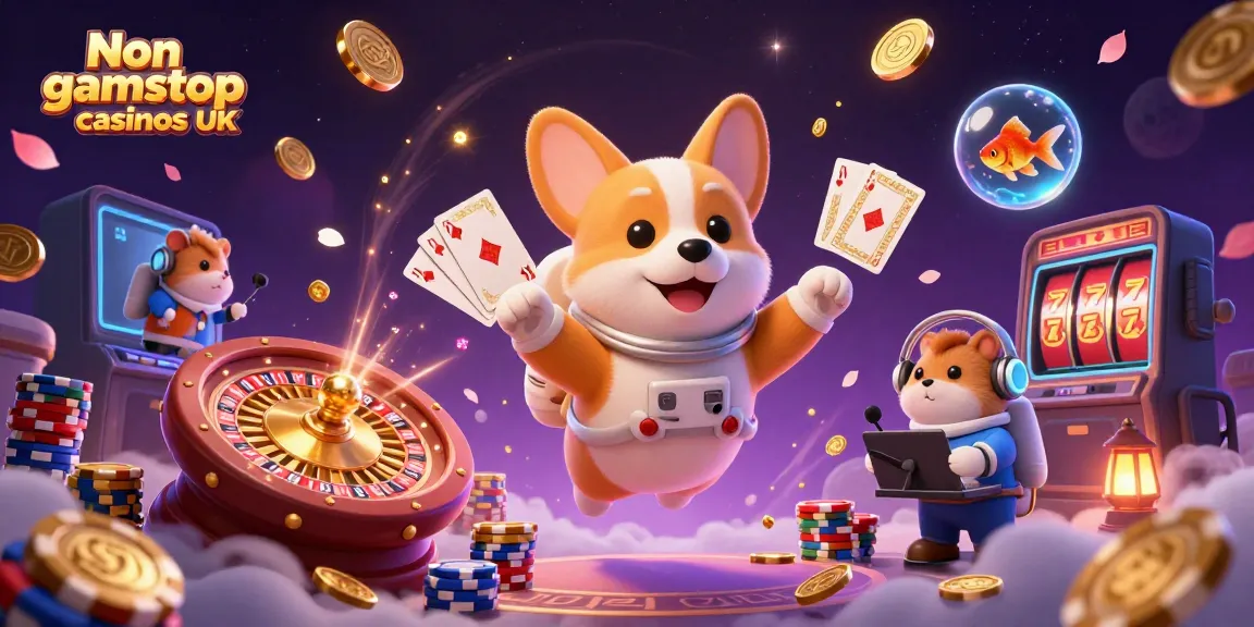 Engage with Non gamstop casinos UK in a vibrant 3D casino scene full of excitement and dynamic gameplay.