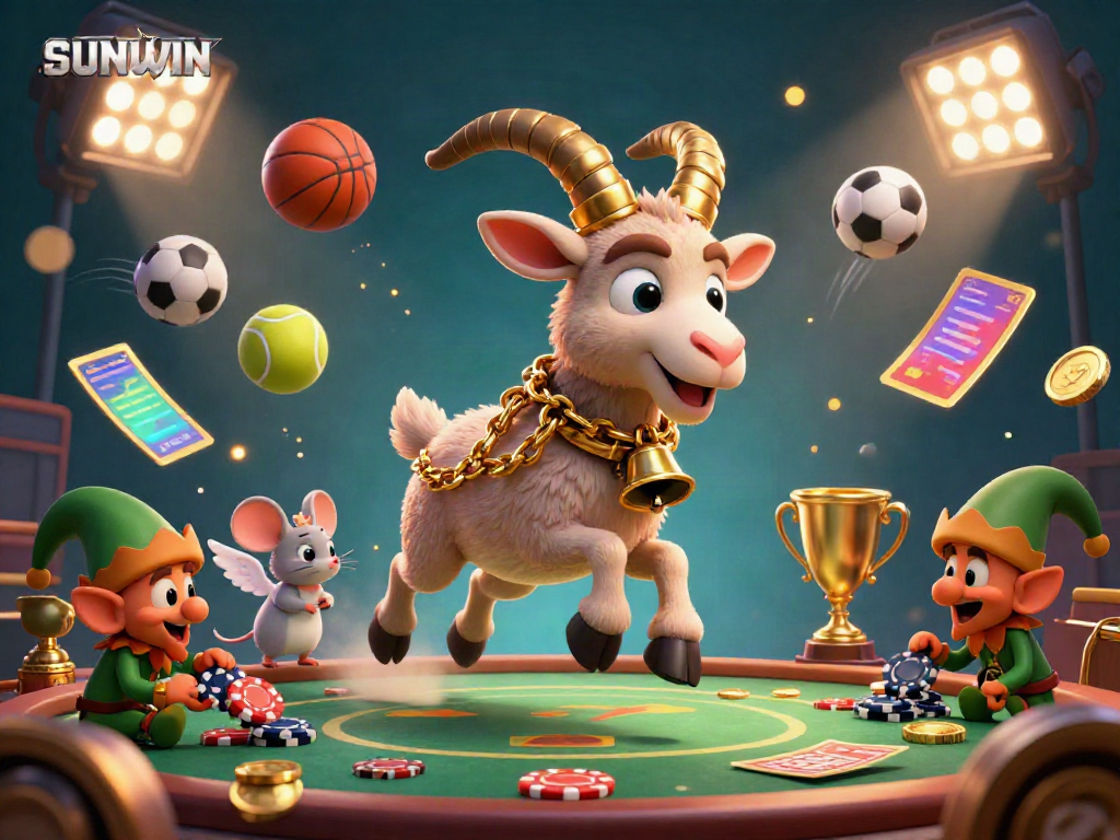 SUNWIN brings excitement to the casino scene with festive characters and dynamic sports elements.