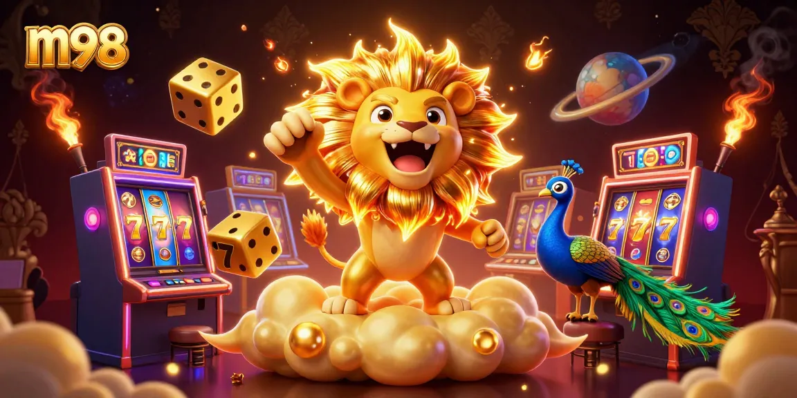 Experience thrilling gaming adventures at m98 online casino featuring vibrant slot machines and dynamic dice.